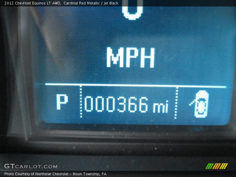 Cardinal Red Metallic / Jet Black 2012 Chevrolet Equinox LT AWD