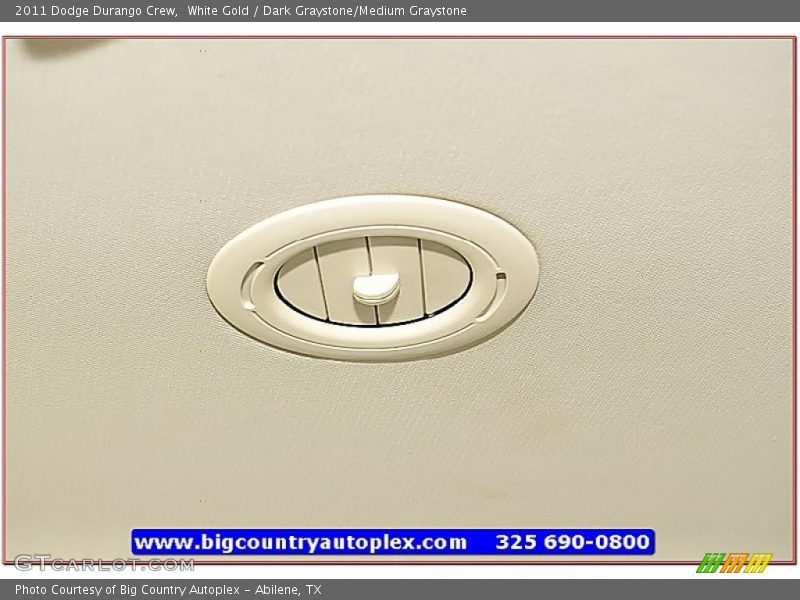 White Gold / Dark Graystone/Medium Graystone 2011 Dodge Durango Crew