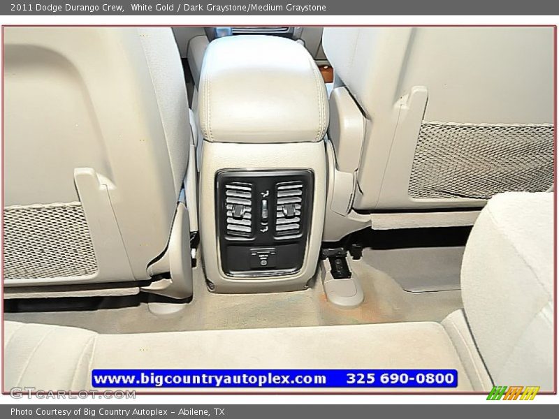 White Gold / Dark Graystone/Medium Graystone 2011 Dodge Durango Crew