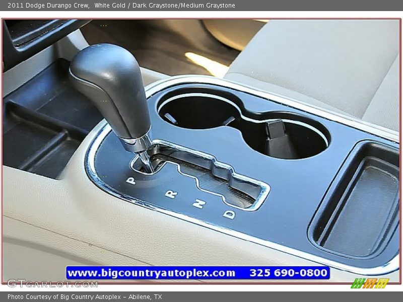 White Gold / Dark Graystone/Medium Graystone 2011 Dodge Durango Crew