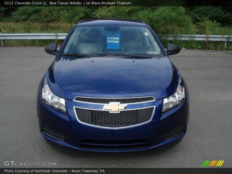 Blue Topaz Metallic / Jet Black/Medium Titanium 2012 Chevrolet Cruze LS
