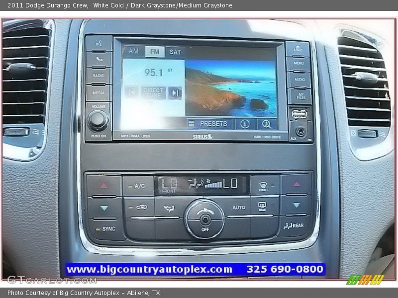 White Gold / Dark Graystone/Medium Graystone 2011 Dodge Durango Crew