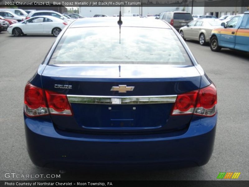 Blue Topaz Metallic / Jet Black/Medium Titanium 2012 Chevrolet Cruze LS