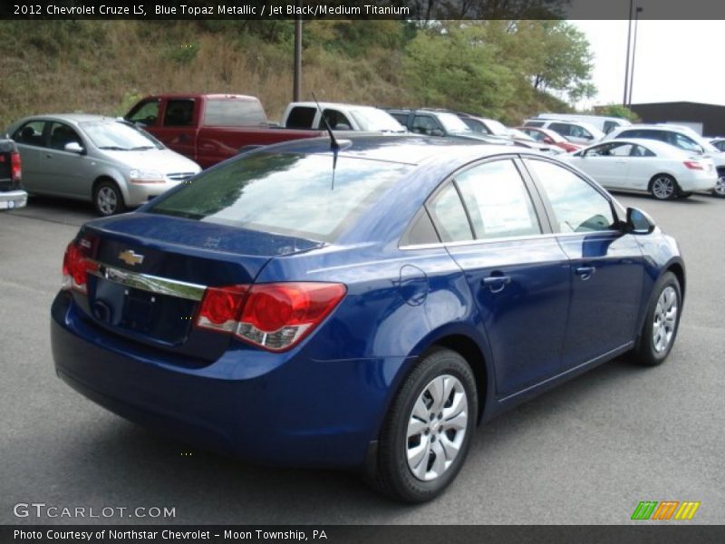 Blue Topaz Metallic / Jet Black/Medium Titanium 2012 Chevrolet Cruze LS