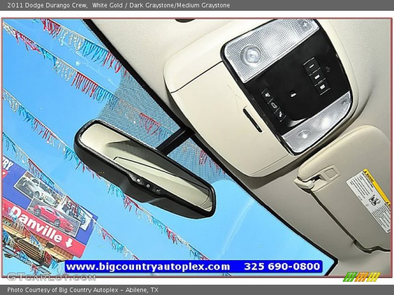 White Gold / Dark Graystone/Medium Graystone 2011 Dodge Durango Crew