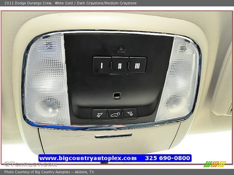 White Gold / Dark Graystone/Medium Graystone 2011 Dodge Durango Crew