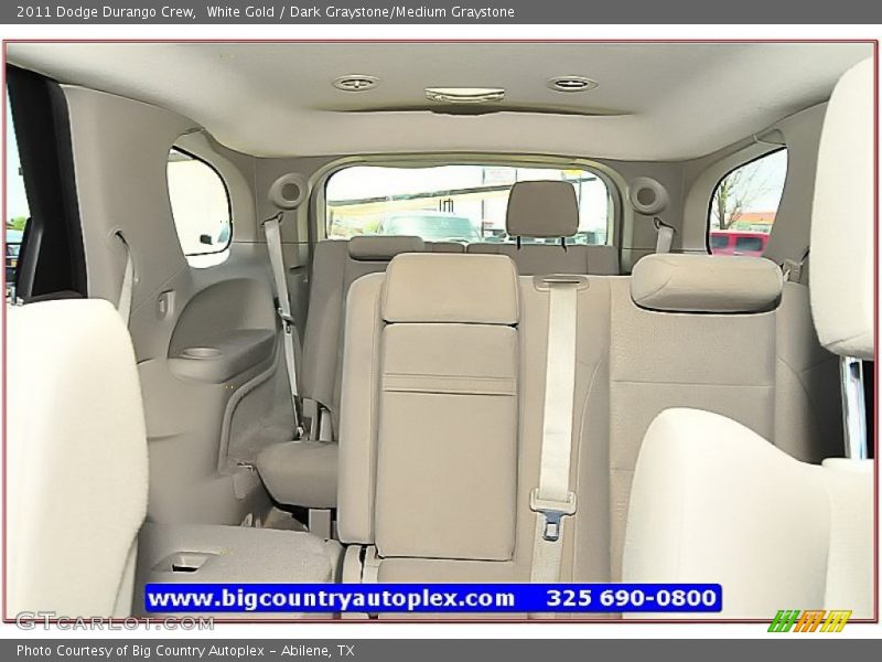 White Gold / Dark Graystone/Medium Graystone 2011 Dodge Durango Crew