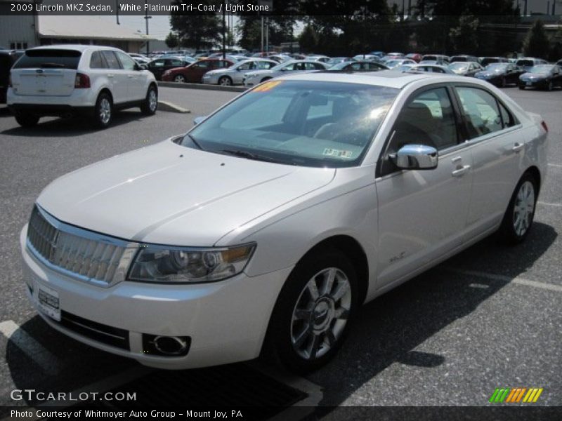 White Platinum Tri-Coat / Light Stone 2009 Lincoln MKZ Sedan