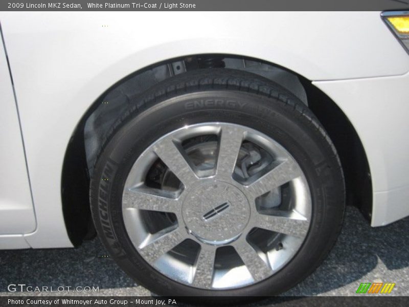 White Platinum Tri-Coat / Light Stone 2009 Lincoln MKZ Sedan