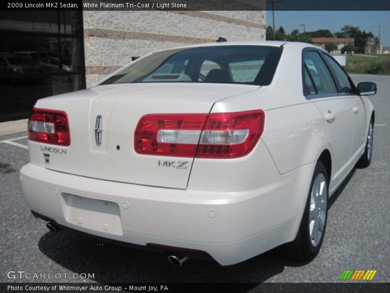 White Platinum Tri-Coat / Light Stone 2009 Lincoln MKZ Sedan