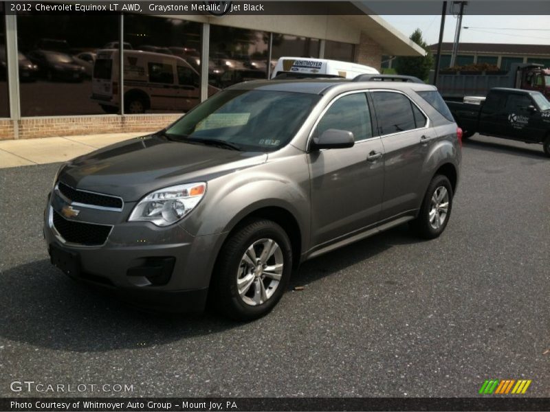 Graystone Metallic / Jet Black 2012 Chevrolet Equinox LT AWD