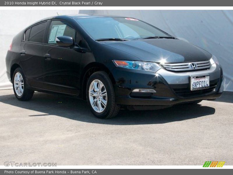 Crystal Black Pearl / Gray 2010 Honda Insight Hybrid EX