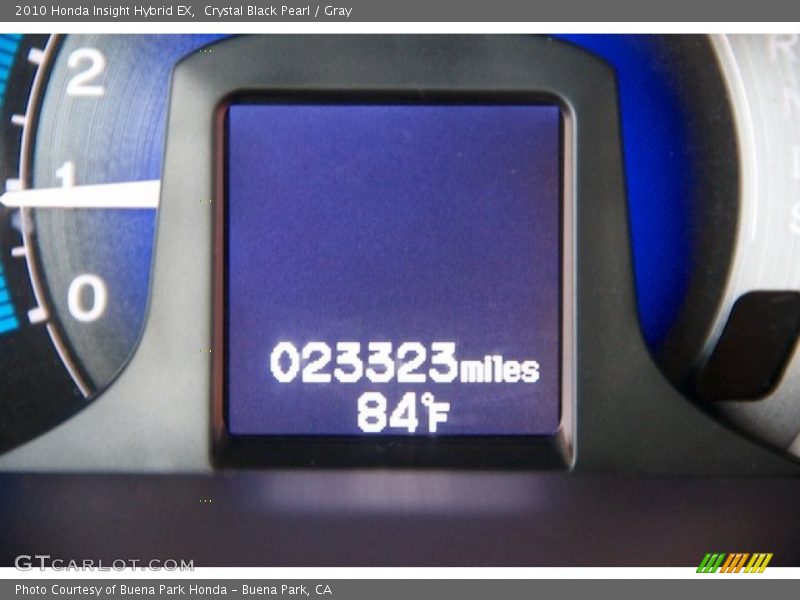 Crystal Black Pearl / Gray 2010 Honda Insight Hybrid EX