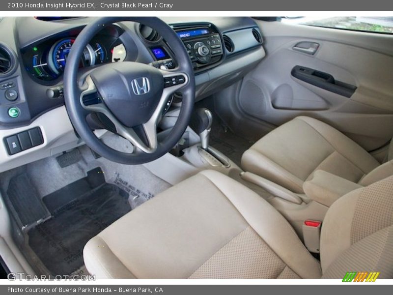 Crystal Black Pearl / Gray 2010 Honda Insight Hybrid EX