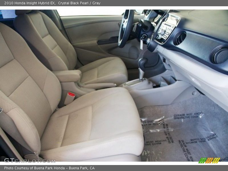 Crystal Black Pearl / Gray 2010 Honda Insight Hybrid EX