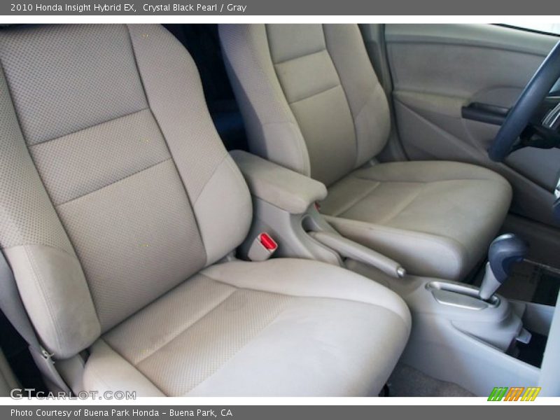 Crystal Black Pearl / Gray 2010 Honda Insight Hybrid EX