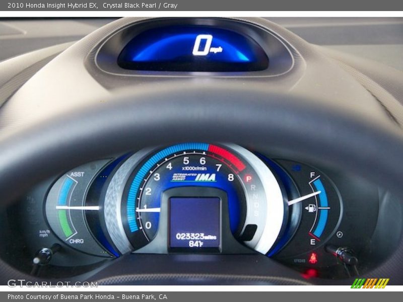 Crystal Black Pearl / Gray 2010 Honda Insight Hybrid EX