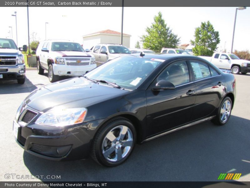 Carbon Black Metallic / Ebony 2010 Pontiac G6 GT Sedan
