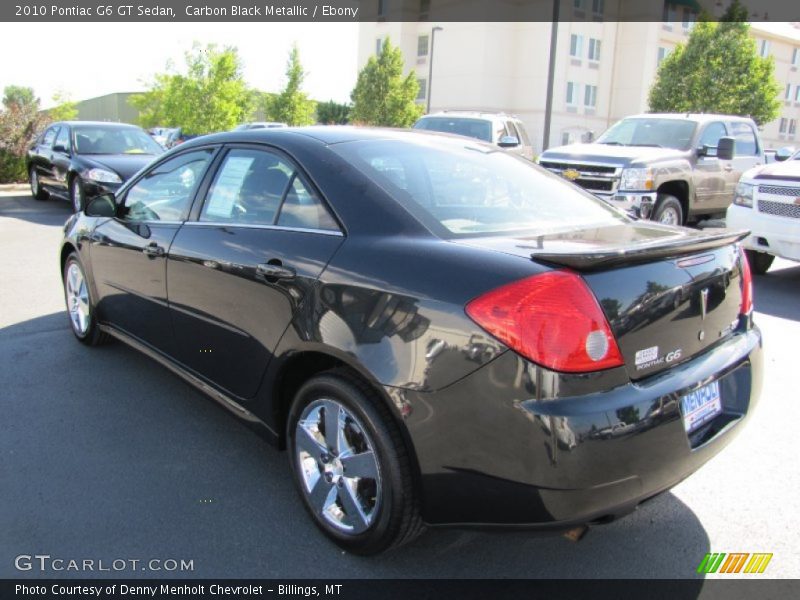 Carbon Black Metallic / Ebony 2010 Pontiac G6 GT Sedan