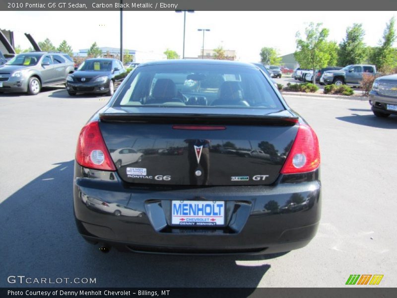 Carbon Black Metallic / Ebony 2010 Pontiac G6 GT Sedan