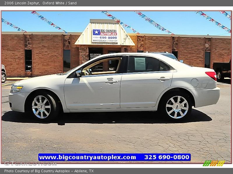 Oxford White / Sand 2006 Lincoln Zephyr