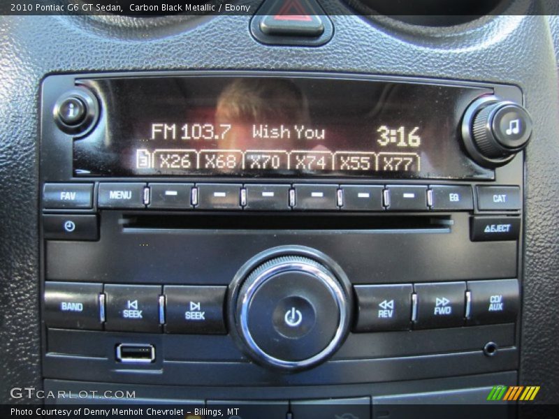 Carbon Black Metallic / Ebony 2010 Pontiac G6 GT Sedan