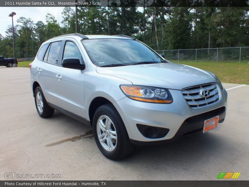 Moonstone Silver / Gray 2011 Hyundai Santa Fe GLS