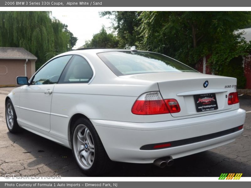 Alpine White / Sand 2006 BMW 3 Series 330i Coupe