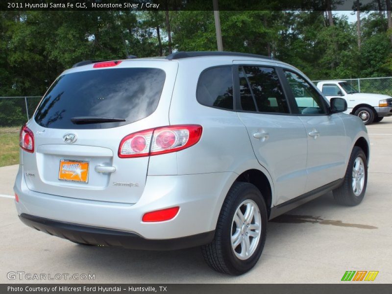 Moonstone Silver / Gray 2011 Hyundai Santa Fe GLS
