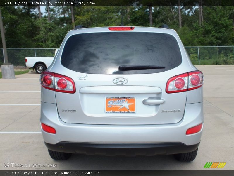 Moonstone Silver / Gray 2011 Hyundai Santa Fe GLS