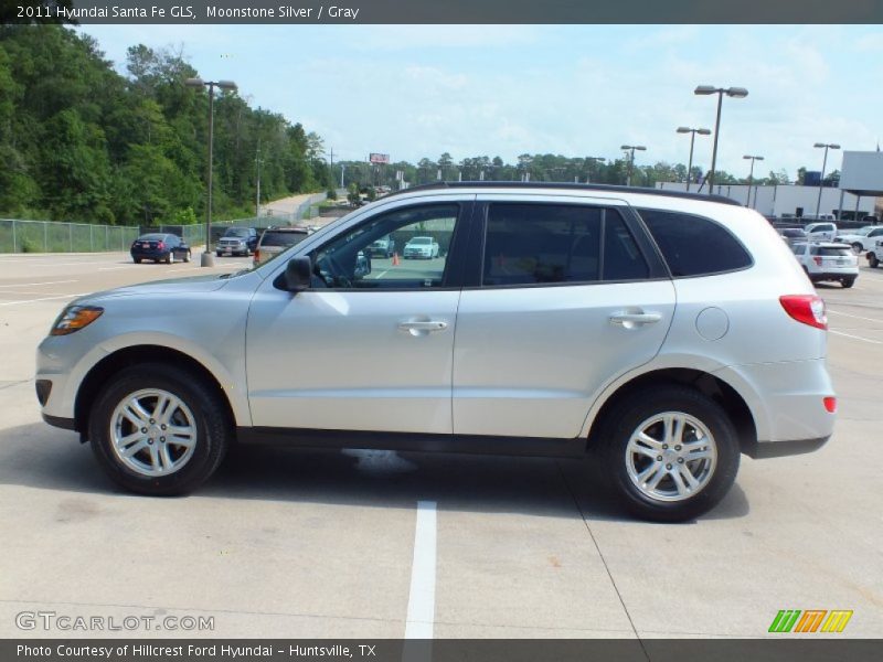 Moonstone Silver / Gray 2011 Hyundai Santa Fe GLS