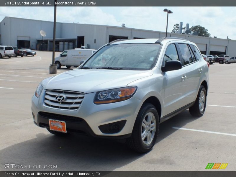 Moonstone Silver / Gray 2011 Hyundai Santa Fe GLS