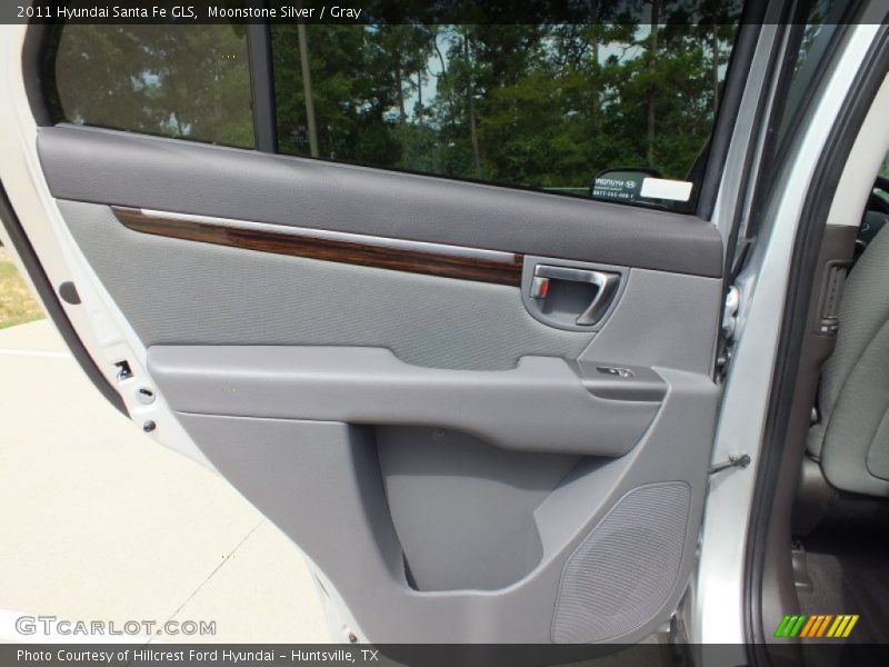 Moonstone Silver / Gray 2011 Hyundai Santa Fe GLS