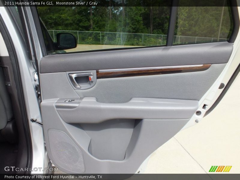 Moonstone Silver / Gray 2011 Hyundai Santa Fe GLS