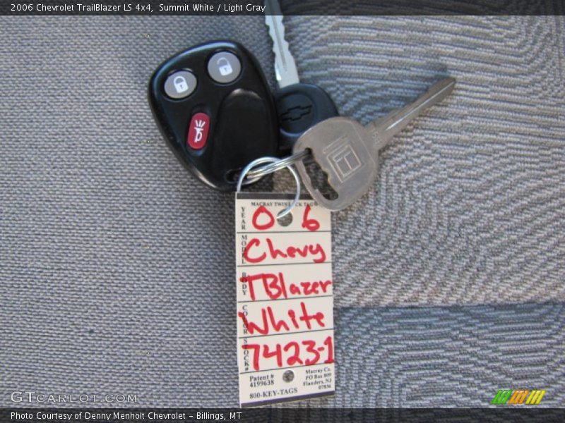 Summit White / Light Gray 2006 Chevrolet TrailBlazer LS 4x4