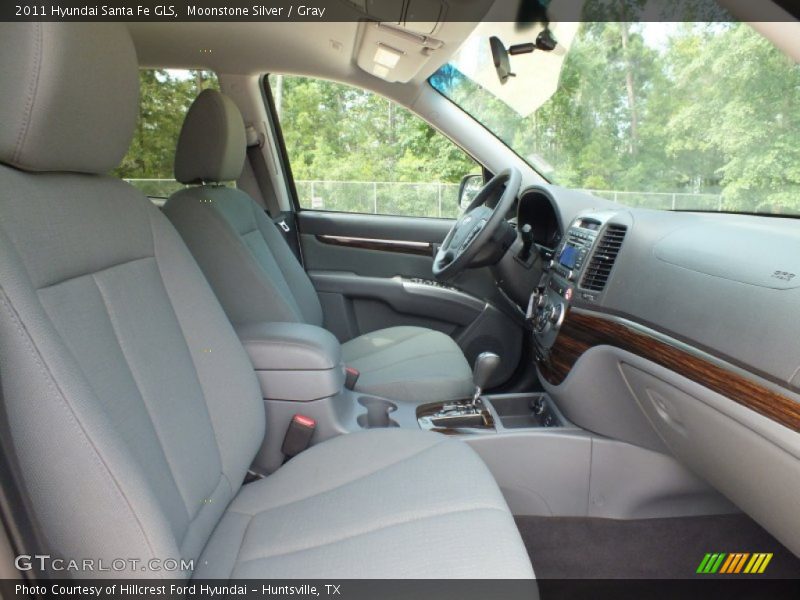 Moonstone Silver / Gray 2011 Hyundai Santa Fe GLS