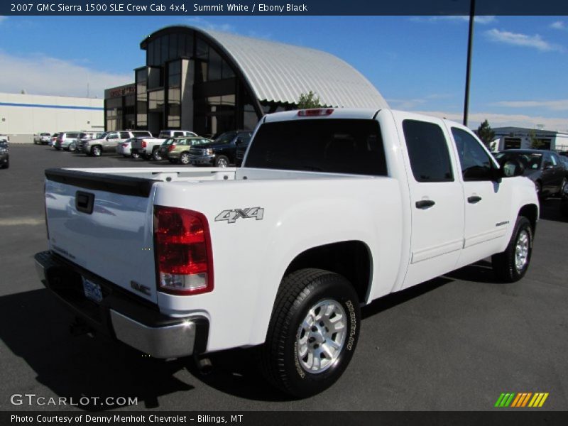 Summit White / Ebony Black 2007 GMC Sierra 1500 SLE Crew Cab 4x4
