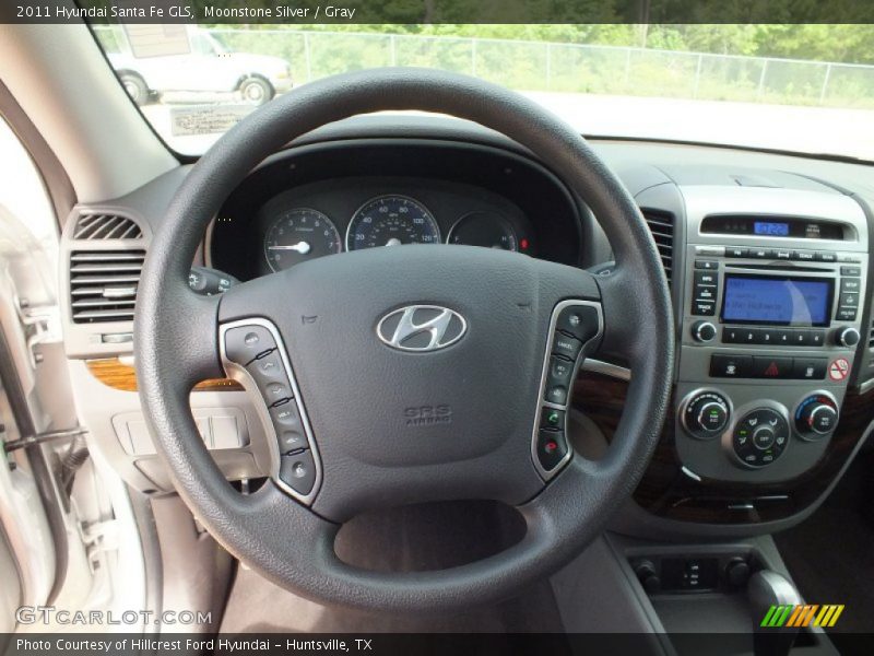 Moonstone Silver / Gray 2011 Hyundai Santa Fe GLS