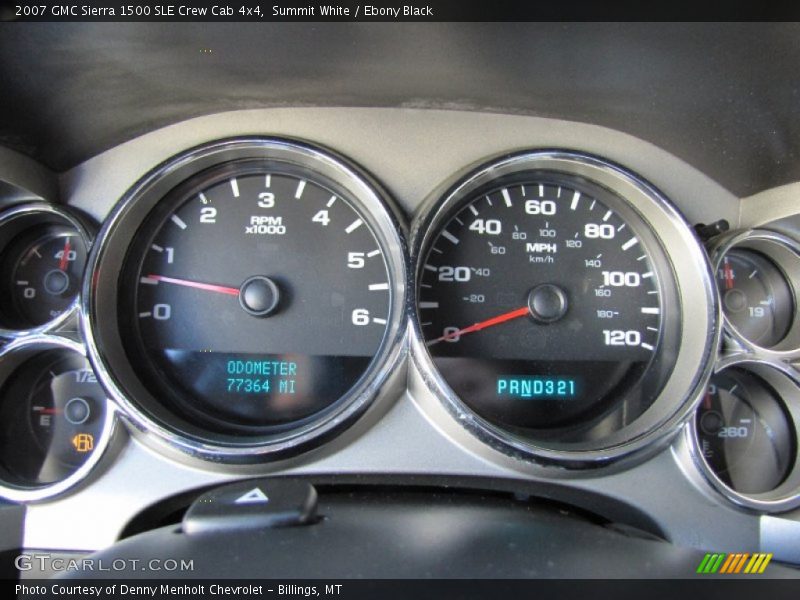 Summit White / Ebony Black 2007 GMC Sierra 1500 SLE Crew Cab 4x4