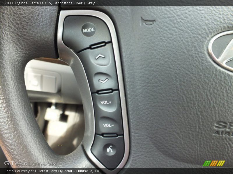 Moonstone Silver / Gray 2011 Hyundai Santa Fe GLS