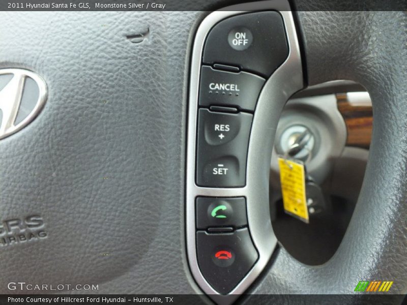 Moonstone Silver / Gray 2011 Hyundai Santa Fe GLS