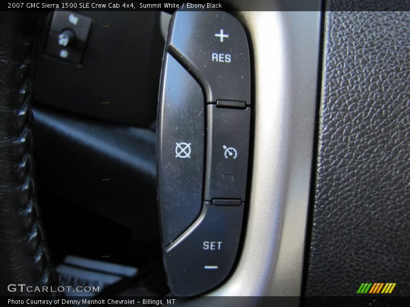 Summit White / Ebony Black 2007 GMC Sierra 1500 SLE Crew Cab 4x4