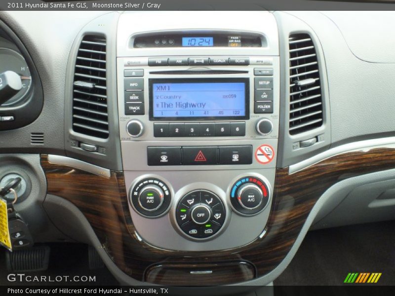 Moonstone Silver / Gray 2011 Hyundai Santa Fe GLS
