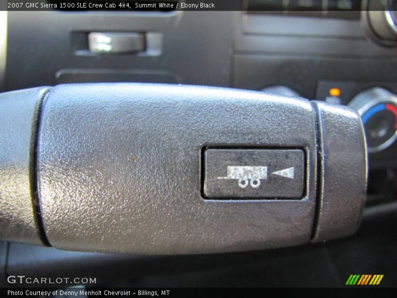 Summit White / Ebony Black 2007 GMC Sierra 1500 SLE Crew Cab 4x4