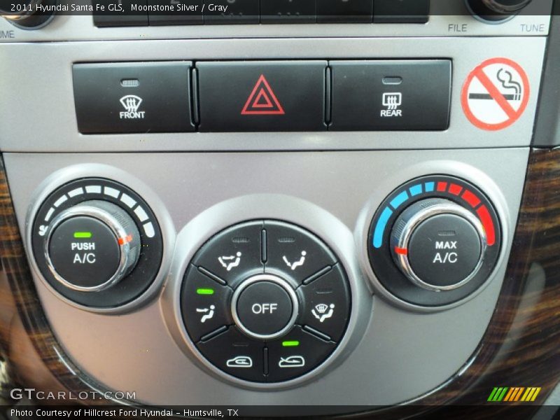 Moonstone Silver / Gray 2011 Hyundai Santa Fe GLS