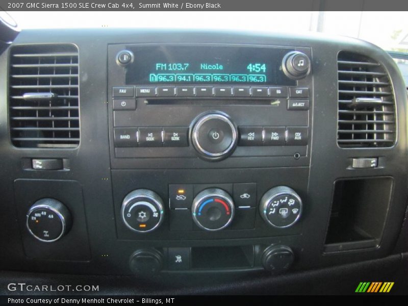 Summit White / Ebony Black 2007 GMC Sierra 1500 SLE Crew Cab 4x4