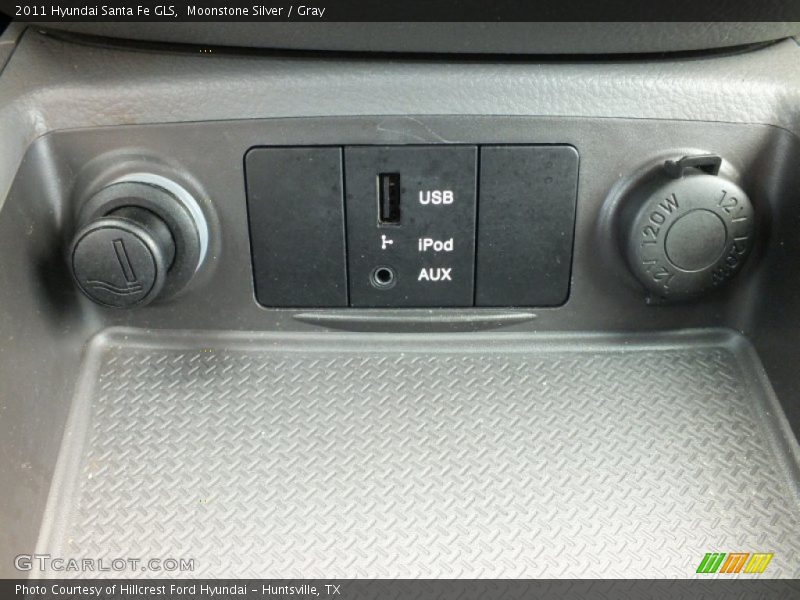 Moonstone Silver / Gray 2011 Hyundai Santa Fe GLS