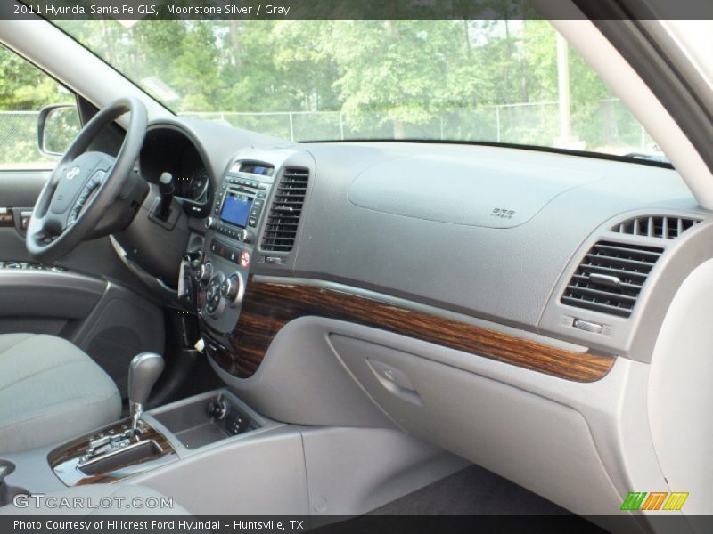 Moonstone Silver / Gray 2011 Hyundai Santa Fe GLS