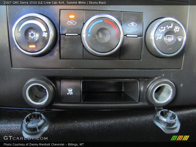 Summit White / Ebony Black 2007 GMC Sierra 1500 SLE Crew Cab 4x4