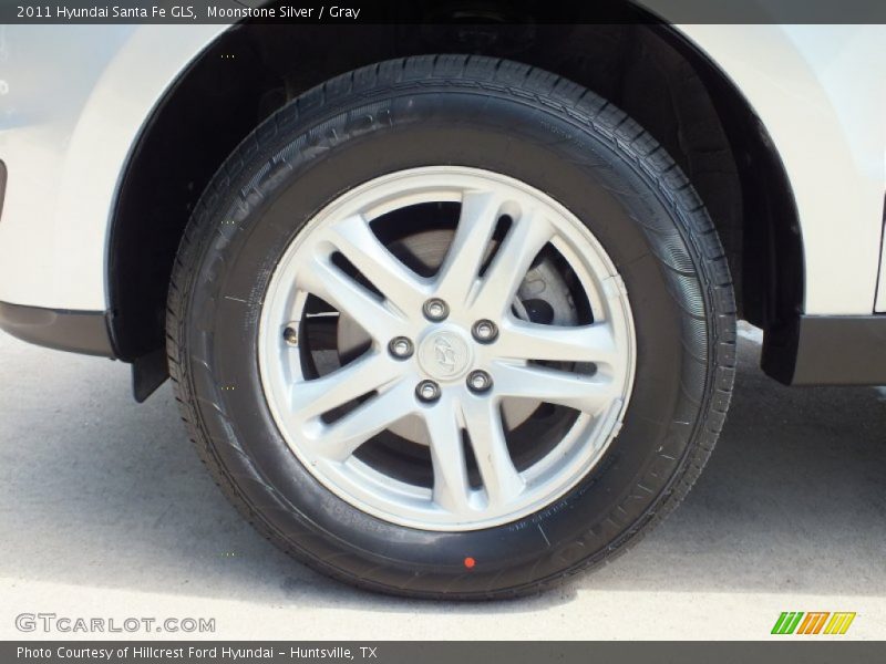 Moonstone Silver / Gray 2011 Hyundai Santa Fe GLS